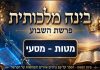 פרשת מטות מסעי