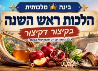 הלכות ראש השנה שחל בשבת
